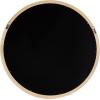 imageKate and Laurel Hatherleigh Modern MidCentury Round Wooden Wall Mirror 30 Inch Diameter Walnut Brown Decorative Wood Circle Wall Accent for Use as Bathroom Mirror for Over SinkNatural