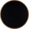 imageKate and Laurel Hatherleigh Modern MidCentury Round Wooden Wall Mirror 30 Inch Diameter Walnut Brown Decorative Wood Circle Wall Accent for Use as Bathroom Mirror for Over SinkRustic Brown