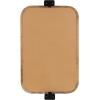 imageKate and Laurel Hogan Wood Rounded Rectangle Pivot Mirror 20 x 33 Natural Brown Wood Decorative Adjustable Round Rectangular Bathroom Pivot Mirror for Transitional Wall DcorNatural