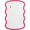 imageKate and Laurel Holbrook Wavy Magnetic Dry Erase Board with Marker and Four Magnets 24 x 36 Bright Pink Decorative Wall Organization White Board for Use as Bedroom or Dorm Room DecorPink