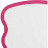 imageKate and Laurel Holbrook Wavy Magnetic Dry Erase Board with Marker and Four Magnets 24 x 36 Bright Pink Decorative Wall Organization White Board for Use as Bedroom or Dorm Room DecorPink