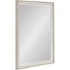 imageKate and Laurel Kobert Transitional Rectangular Beveled Wall Mirror 20 x 30 Tan Framed Rectangle Vanity Mirror for Use as Bathroom Mirror for Over Sink or Refined Entryway MirrorNatural