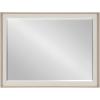 imageKate and Laurel Kobert Transitional Rectangular Beveled Wall Mirror 20 x 30 Tan Framed Rectangle Vanity Mirror for Use as Bathroom Mirror for Over Sink or Refined Entryway MirrorNatural