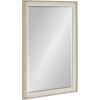 imageKate and Laurel Kobert Transitional Rectangular Beveled Wall Mirror 20 x 30 Tan Framed Rectangle Vanity Mirror for Use as Bathroom Mirror for Over Sink or Refined Entryway MirrorNatural