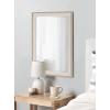 imageKate and Laurel Kobert Transitional Rectangular Beveled Wall Mirror 20 x 30 Tan Framed Rectangle Vanity Mirror for Use as Bathroom Mirror for Over Sink or Refined Entryway MirrorNatural