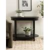imageKate and Laurel Koji Modern Tiered Rectangular Console Table 36 x 14 x 30 Black Transitional TwoTier Wood Capsule Entryway Table with Storage for Use as Living Room Behind Couch Decor
