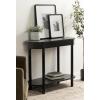 imageKate and Laurel Koji Modern Tiered Rectangular Console Table 36 x 14 x 30 Black Transitional TwoTier Wood Capsule Entryway Table with Storage for Use as Living Room Behind Couch Decor