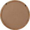 imageKate and Laurel Rahfy Boho Round Rattan Mirror 28 Inch Diameter Natural Wood Decorative Round Wood Mirror with Authentic Rattan Frame for Boho Wall DecorNatural