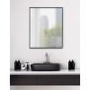 imageKate and Laurel Rhodes Large Framed Decorative Rectangle Wall Mirror 23quot x 29quot Black Sleek Decorative Wall Mirror with Modern Frame
