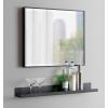 imageKate and Laurel Rhodes Large Framed Decorative Rectangle Wall Mirror 23quot x 29quot Black Sleek Decorative Wall Mirror with Modern Frame