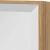 imageKate and Laurel Rhodes Large Framed Decorative Rectangle Wall Mirror 25x37 Natural Teak Finish