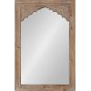 imageKate and Laurel Shivani Boho Wall Mirror 24 x 36 Rustic Brown Farmhouse Wall Decor with Ornate DetailingRustic Brown
