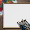 imageKate and Laurel Sylvie Blank Framed Canvas Wall Art 18x40 Gold Beaded Vintage Modern Empty Canvas for PaintYourOwn Art Ready to Paint Premium Canvas Already FramedNatural