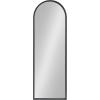 imageKate and Laurel Valenti Modern Arched Wall Mirror 16 x 48 Black Vibrant Decorative Mirror for Wall