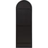 imageKate and Laurel Valenti Modern Arched Wall Mirror 16 x 48 Black Vibrant Decorative Mirror for Wall