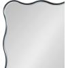 imageKate and Laurel Viona Modern Scalloped Rectangle Panel Mirror 18 x 48 Gold Decorative Wavy FullBody Mirror with Unique Rippled Edge for Use as Entryway Wall DecorNavy Blue