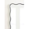 imageKate and Laurel Viona Modern Scalloped Rectangle Panel Mirror 18 x 48 Gold Decorative Wavy FullBody Mirror with Unique Rippled Edge for Use as Entryway Wall DecorNavy Blue