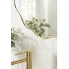 imageKate and Laurel Viona Modern Scalloped Round Mirror 32 Inch Diameter Bronze Decorative Circle Bathroom Mirror for Over Sink with Unique Rippled Edge for Wavy Wall Decor AccentGold