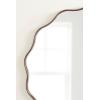 imageKate and Laurel Viona Modern Scalloped Round Mirror 32 Inch Diameter Bronze Decorative Circle Bathroom Mirror for Over Sink with Unique Rippled Edge for Wavy Wall Decor AccentBronze