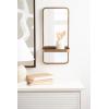 imageKate and Laurel Viona Modern Scalloped Round Mirror 32 Inch Diameter Bronze Decorative Circle Bathroom Mirror for Over Sink with Unique Rippled Edge for Wavy Wall Decor AccentGold