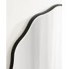 imageKate and Laurel Viona Modern Scalloped Round Mirror 32 Inch Diameter Bronze Decorative Circle Bathroom Mirror for Over Sink with Unique Rippled Edge for Wavy Wall Decor AccentBlack