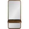 imageKate and Laurel Viona Modern Scalloped Round Mirror 32 Inch Diameter Bronze Decorative Circle Bathroom Mirror for Over Sink with Unique Rippled Edge for Wavy Wall Decor AccentGold
