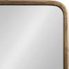 imageKate and Laurel Viona Modern Scalloped Round Mirror 32 Inch Diameter Bronze Decorative Circle Bathroom Mirror for Over Sink with Unique Rippled Edge for Wavy Wall Decor AccentGold