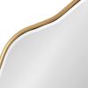 imageKate and Laurel Viona Modern Scalloped Round Mirror 32 Inch Diameter Bronze Decorative Circle Bathroom Mirror for Over Sink with Unique Rippled Edge for Wavy Wall Decor AccentGold