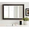 imageKate and Laurel Whitley Traditional Framed Wall Mirror 24 x 34 White Coastal Rectangle Bathroom Mirror with Transitional Profile and Beveled Edge DesignBronze