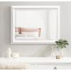 imageKate and Laurel Whitley Traditional Framed Wall Mirror 24 x 34 White Coastal Rectangle Bathroom Mirror with Transitional Profile and Beveled Edge DesignWhite