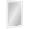imageKate and Laurel Whitley Traditional Framed Wall Mirror 24 x 34 White Coastal Rectangle Bathroom Mirror with Transitional Profile and Beveled Edge DesignWhite