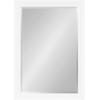 imageKate and Laurel Whitley Traditional Framed Wall Mirror 24 x 34 White Coastal Rectangle Bathroom Mirror with Transitional Profile and Beveled Edge DesignWhite