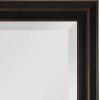 imageKate and Laurel Whitley Traditional Framed Wall Mirror 24 x 34 White Coastal Rectangle Bathroom Mirror with Transitional Profile and Beveled Edge DesignBronze
