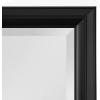 imageKate and Laurel Whitley Traditional Framed Wall Mirror 24 x 34 White Coastal Rectangle Bathroom Mirror with Transitional Profile and Beveled Edge DesignBlack