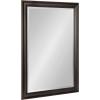 imageKate and Laurel Whitley Traditional Framed Wall Mirror 24 x 34 White Coastal Rectangle Bathroom Mirror with Transitional Profile and Beveled Edge DesignBronze