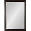 imageKate and Laurel Whitley Traditional Framed Wall Mirror 24 x 34 White Coastal Rectangle Bathroom Mirror with Transitional Profile and Beveled Edge DesignBronze