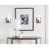 imageKate and Laurel Zabler Modern Metal Wall Sconce 5 x 6 x 10 Antique Nickel Round Candle Holder with Removable Glass Cylinder for Flameless Candle Display in Bedroom or Bathroom