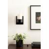 imageKate and Laurel Zabler Modern Metal Wall Sconce 5 x 6 x 10 Black Round Candle Holder with Removable Glass Cylinder for Flameless Candle Display in Bedroom or BathroomBlack