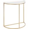 imageKate and Laurel Dorrah MidCentury HalfCircle Console Table for Entryway Storage and Decor 28x14x30 WhiteGold