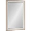 imageKate and Laurel Kobert Transitional Rectangular Beveled Wall Mirror 20 x 30 Tan Framed Rectangle Vanity Mirror for Use as Bathroom Mirror for Over Sink or Refined Entryway MirrorNatural