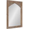 imageKate and Laurel Shivani Boho Wall Mirror 24 x 36 Rustic Brown Farmhouse Wall Decor with Ornate DetailingRustic Brown