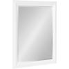 imageKate and Laurel Whitley Traditional Framed Wall Mirror 24 x 34 White Coastal Rectangle Bathroom Mirror with Transitional Profile and Beveled Edge DesignWhite