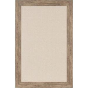 imageDesignOvation Beatrice Framed Oversized Linen Fabric Pinboard 295x455 Rustic Brown Chic Transitional Wall Organizer