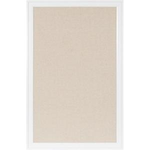 imageDesignOvation Bosc Framed Natural Linen Fabric Pinboard 275x435 White