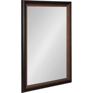 imageKate and Laurel Gotley Transitional Rectangle Wall Mirror 24 x 36 Bronze Modern Rectangular Statement Mirror with Ombre Finish and Scooped Frame ProfileBronze