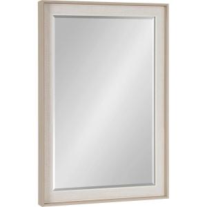 imageKate and Laurel Kobert Transitional Rectangular Beveled Wall Mirror 20 x 30 Tan Framed Rectangle Vanity Mirror for Use as Bathroom Mirror for Over Sink or Refined Entryway MirrorNatural