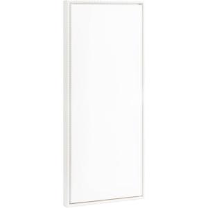 imageKate and Laurel Sylvie Blank Framed Canvas Wall Art 18x40 Gold Beaded Vintage Modern Empty Canvas for PaintYourOwn Art Ready to Paint Premium Canvas Already FramedBeaded White