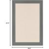 imageDesignOvation Bosc Framed Linen Fabric Pinboard 185x275 Gray