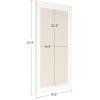 imageDesignOvation Bosc Framed Linen Fabric Pinboard 185x275 White