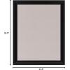imageDesignOvation Bosc Framed Linen Fabric Pinboard 235 x 295 BlackBlack